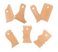 DIYEAH 7 Pezzi Utensili per Modellare Ceramica in Legno Ergonomici Strumenti per Argilla Bianca Terracotta e Argilla Polimerica per Ceramica Fai da Te e Sculture Artigianali