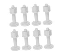 DIYEAH 8 pezzi Bulloni per Sedile Wc Top Mount in Plastica Resistente Fissaggi Veloci per Smontaggio e Pulizia Facilitata Compatibili Maggior Parte dei Copriwater Kit Riparazione