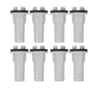 DIYEAH 8 pezzi raccordo dritto per tubo di scarico AC - adattatore per scarico condensa split aria condizionata da 15 mm - parti unità AC mini-split
