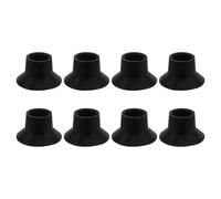 DIYEAH 8 Pezzi Tappo per Gambe Trampolino Ventose in PVC Nero Antiscivolo | Protezione Pavimento, Riduce Vibrazioni e Segni, per Tavoli e Telai Letto in Casa o Palestra
