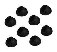 DIYEAH 8 Pezzi Tavolo gambe antiscivolo Protezioni per pavimenti per mobili protezioni per il pavimento delle gambe a forcina piedini per mobili con gamba a forcina pvc Black