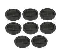 DIYEAH 8 Pezzi Tazza d'incantatore antiscivolo protezioni per mobili ruota tappi del letto pastiglie Anti-skid tappo tappisti di mobili fermadivano tappi delle rotelle Gel di silice Nero
