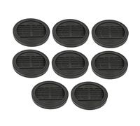 DIYEAH 8 Pezzi Tazza d'incantatore antiscivolo tappo cuscinetti delle ruote antiscivolo tappi del letto Casci di ruote pastiglie ruota protezioni per mobili fermadivano Gel di silice Nero