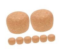 DIYEAH 8 Tappi di Sughero in Legno Conico Morbido Tappi Riutilizzabili per Bottiglie di Vino Sigillanti Ermetici per Conservazione Bevande per Uso Domestico e Viaggi