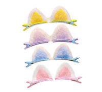 DIYEAH 8pezzi Fermagli per Capelli con Orecchie di Gatto Colori Vivi e Design Carino per Feste Cosplay e Tutti i Giorni