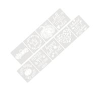 DIYEAH 9 Fogli Stencil per Vernice Spray a Tema Zucca Autunnale Modello di Disegno Riutilizzabile in Pet Facile da Pulire per Progetti Creativi su Superfici Piatte Come Pareti e Legno