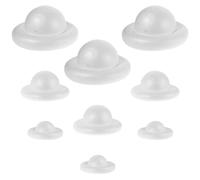 DIYEAH 9 Pezzi Kit Modello Universo Solare in Schiuma, Palline di Schiuma Bianche, Sfere da 7,6cm 10,6cm 14cm, Educativo, per DIY e Progetti Scolastici di Scienze