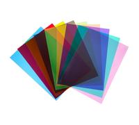 DIYEAH 9pezzi Filtri Colorati in Gel Filtranti Per Flash Stroboscopici Adatti Per Film Video Foto Palcoscenici Teatri Feste e Illuminazione Per Dj Modificano Bilanciamento Del Colore