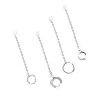 DIYEAH 9pezzi Orecchini Anti- in Acciaio Al Clip Per Orecchini Eleganti Forniture Per Auricolari Alla Design Ergonomico Per Proteggere Orecchie