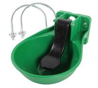 DIYEAH Abbeveratoio Automatico per Bestiame in Plastica e Rame con Valvola Galleggiante Ciotola Grande Capacità Facile da Pulire per Mucche Maiali Pecore