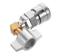 DIYEAH Accessori Meccanici Valvola di Accoppiamento Rapido con Gomito Integrato, Connettore a Sgancio Rapido per Compressore D’aria, Adattatore per Pulizia Polvere Camion, Collegamento