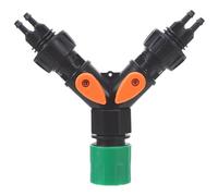 DIYEAH Adattatore a Y per Tubo Flessibile dell'Acqua per Esterni - Divisore per Tubo Flessibile dell'Acqua in plastica Resistente con Attacco rapido - Collettore di irrigazione per Tubi in PVC