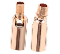 DIYEAH Adattatore Per Lampada a Sospensione Girevole 180° in Lega Di Metallo Per Soffitto Inclinato, Accessorio Compatto Per Plafoniera Bagno, Set Da 2 Pezzi Giunto Regolabile