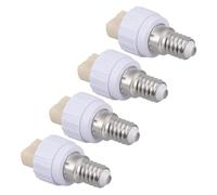 DIYEAH Adattatore per Lampadine E14 a Base G9 in Plastico e Metallo, Confezione da 4 Pezzi, Compatibile per Conversione Lampadine Led, Finitura