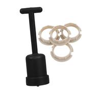 DIYEAH Adattatore Versatile per Anello Collare G9 in Plastico Nero, Kit 4 Pezzi per Supporto Lampade e Ghiera, Facile da Sostituire, per Case e Uffici