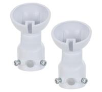 DIYEAH Adattatori per montaggio ventilatore a soffitto, soffitti inclinati e a volta fino a 45°, acciaio bianco, 2 pezzi, per case antiche Stili multipli