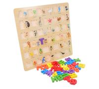 DIYEAH Alfabeto Montessori per Sviluppo Abilità Motorie Tavola Didattica per Apprendimento e Sicuro