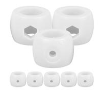 DIYEAH Anelli di Arresto in Plastica 8 Pezzi per Aste Porta Calcio Balilla Posizionatori per Accessori Calcio da Tavolo Ricambi Pratici per Gioco