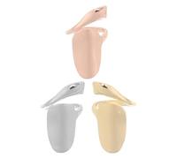 DIYEAH Anelli per Unghie per Manicure Facile e Diy in Metallo Donna alla Moda 3pezzi Accessori Nail Art Trendy per Cosplay e Festa Halloween