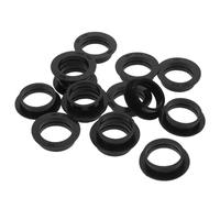 DIYEAH Anello sensore di parcheggio gomma nero 15 pezzi per montaggio su paraurti posteriore con funzione resistente alle intemperie