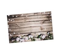 DIYEAH Arazzo Da Parete Venature Del Legno e Decorazioni Floreali Accessorio Fotografico Per Appendere Rifinito Sui Bordi Per Decorazioni