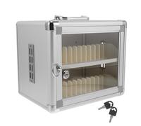 DIYEAH Armadietto portacellulare in metallo - Armadietto portacellulare con 24 scomparti per l'organizzazione - Custodia in lega di alluminio per ristoranti, hotel, uffici, fabbriche