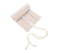 DIYEAH Astuccio Arrotolabile Grande in Tela 48 Scomparti per Pennelli da Artista e Matite Organizer Portatile per Pennelli a Guazzo e Acquerelli Portapenne da Viaggio Salvaspazio per