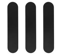 DIYEAH Astuccio Portapenne Ampio Spazio in Ferro Nero 3 Pezzi Rettangolare Design Semplice e Versatile per Studenti e Professionisti