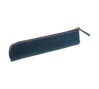 DIYEAH Astuccio Portapenne in Cuoio Blu, Capiente, Stile Vintage | Decorazioni Scuola, Scomparti Spaziosi, Portatile e Resistente per Scrivania