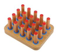 DIYEAH Attrezzo per Esercizi Manuali in Legno con Pioli, Pannello per Motricità Fine e Allenamento della Coordinazione Occhio-Mano, Dispositivo per Riabilitazione e Flessibilità Dita