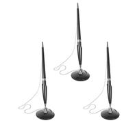 DIYEAH Ballpoint Pen 3pezzi Nero Plastico Table Fixed Signature Pen