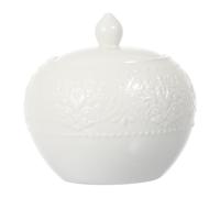 DIYEAH Barattolo per Zucchero a Cubetti in Ceramica Multifunzione Contenitore per Caramelle e Dessert Fondo Piatto per Cucina e Bar Superficie Liscia Facile da Pulire