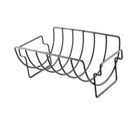 DIYEAH Barbecue Stand Esterno in Nero Graticola Leggera e Resistente per Grigliate all Aperto Supporto per Steak e Pollo Facile da Trasportare e Usare