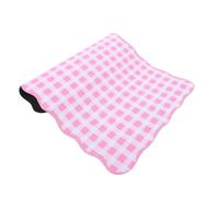 DIYEAH Base in Gomma Antiscivolo Tappetino Mouse Rosa a Quadri | Superficie Liscia e Resistente All'acqua, Forma Rettangolare, per Scrivania, Gaming e Cucina
