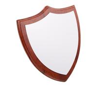 DIYEAH Base in Legno a Forma di Targa per Medaglie, Supporto Marrone Venatura Autentica, per Progetti Creativi e Decorazione della Casa