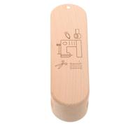 DIYEAH Batacchio da Sarto in Legno Duro Medio Righello Integrato, Strumento per Stiratura e Trapuntatura, Accessorio Portatile per Appiattire Tessuti e Cuciture nei Lavori di Cucito