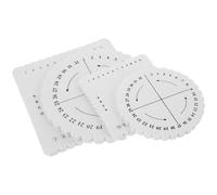 DIYEAH Beadsmith Tavola per Intrecciare Corde 4 Pezzi in Eva Bianco Telaio Rotondo e Quadrato Pratico e Portatile per DIY Filo per Braccialetti Fai da Te
