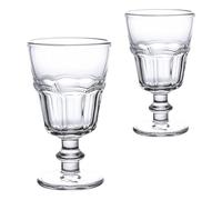 DIYEAH Bicchieri in Vetro da 230ml Stili multipli Fondo Stabile e Design Elegante Set 2 Stili multipli per Festa Estiva e Bevande come Latte, Caffè o Dessert