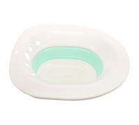 DIYEAH Bidet Pieghevole Lavaggio e Pulizia Per Donne Incinte e Anziani Design Compatto Per Wc Standard e Sedie Comode Colore Bianco Verde