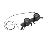 DIYEAH Binocolo Regolabile in Plastica Nera, Messa a Fuoco Istantanea, Lente Obiettivo 28 MM, per Opera e Concerti
