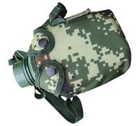 DIYEAH Borraccia Militare in Lega di Alluminio 1l Design Antigoccia e Gancio per Avventure Outdoor e Escursioni di Sopravvivenza