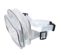 DIYEAH Borsa per utensili antistatici borsa per libri trasparente Cancella borsa da marsupio trasparente sacca sportiva marsupio per ragazze sacca trasparente Cascia pvc bianca