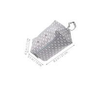 DIYEAH Borsa Porta Filati per Uncinetto Grigia S Piccola Maniglia da Polso Organizer Compatto per Accessori Maglieria Custodia Porta Lana Portatile per Progetti di Lavoro a Maglia