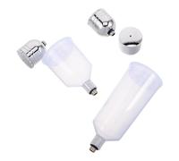 DIYEAH Bottiglie Trasparenti per Aerografo Contenitori Vernice Resistenti alla Corrosione Bicchieri Verniciatura gravità per Artisti Ricambi Facili da Sostituire Accessori Precisione per