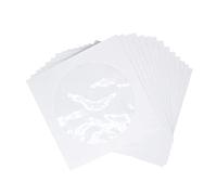 DIYEAH Bustine CD Bianche 100 Pezzi in Carta Finestra Trasparente