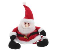 DIYEAH Cappello da Babbo Natale con le gambe lunghe, divertente cappello da festa di Natale, puntale per albero di di peluche e oversize per travestimenti natalizi, riunioni di famiglia, oggetti di