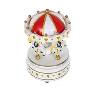 DIYEAH Carillon a giostra Rotante - Giostra Meccanica compatta da Donna per scrivania da Ufficio - Decorazione Natalizia, ricordo Musicale di Compleanno per Le Feste o Decorazioni Natalizie