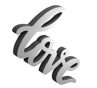 DIYEAH Cartello d Amore da Tavolo per San Decorazione retrò Lettere Accessorio di Design in Legno e Acrilico per Casa