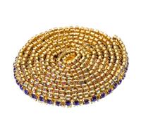 DIYEAH Catena di Chiusura con Strass Catena di Strass Applique in per Progetti Decorativi