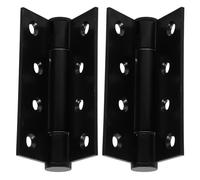 DIYEAH Cerniere delle Porte Chiusura Automatica 2 Pezzi in Lega di Alluminio per Porte a Scomparsa in Bagni e Lavanderie Colore Nero